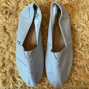 TOMS canvas slip on shoes